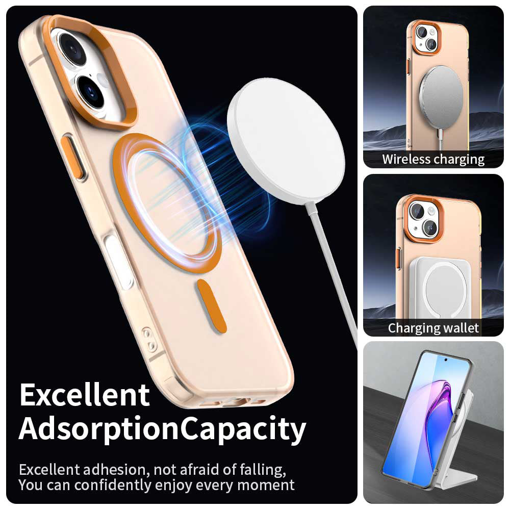 Калъф MagSafe за Apple iPhone 17 Pro, Techsuit, CandyCase, Оранжев