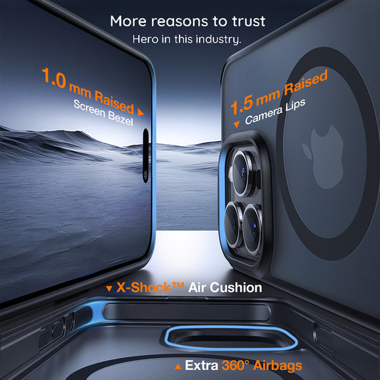 Калъф MagSafe за Apple iPhone 17 Pro, Torras, Pstand, Прозрачен