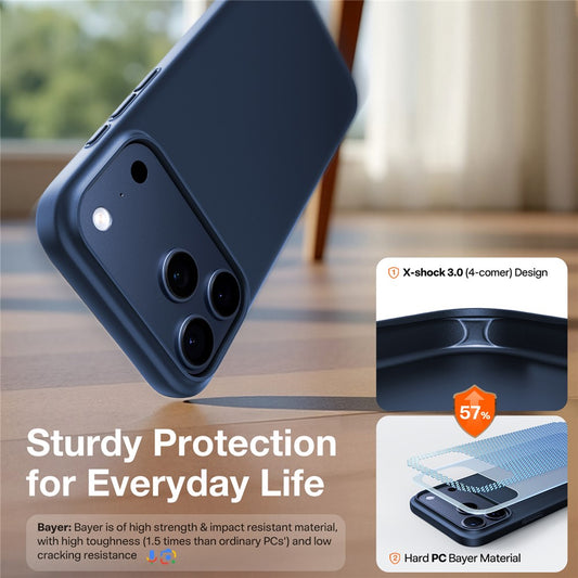 Калъф MagSafe за Apple iPhone 17 Pro, Torras, SlimFit, Син