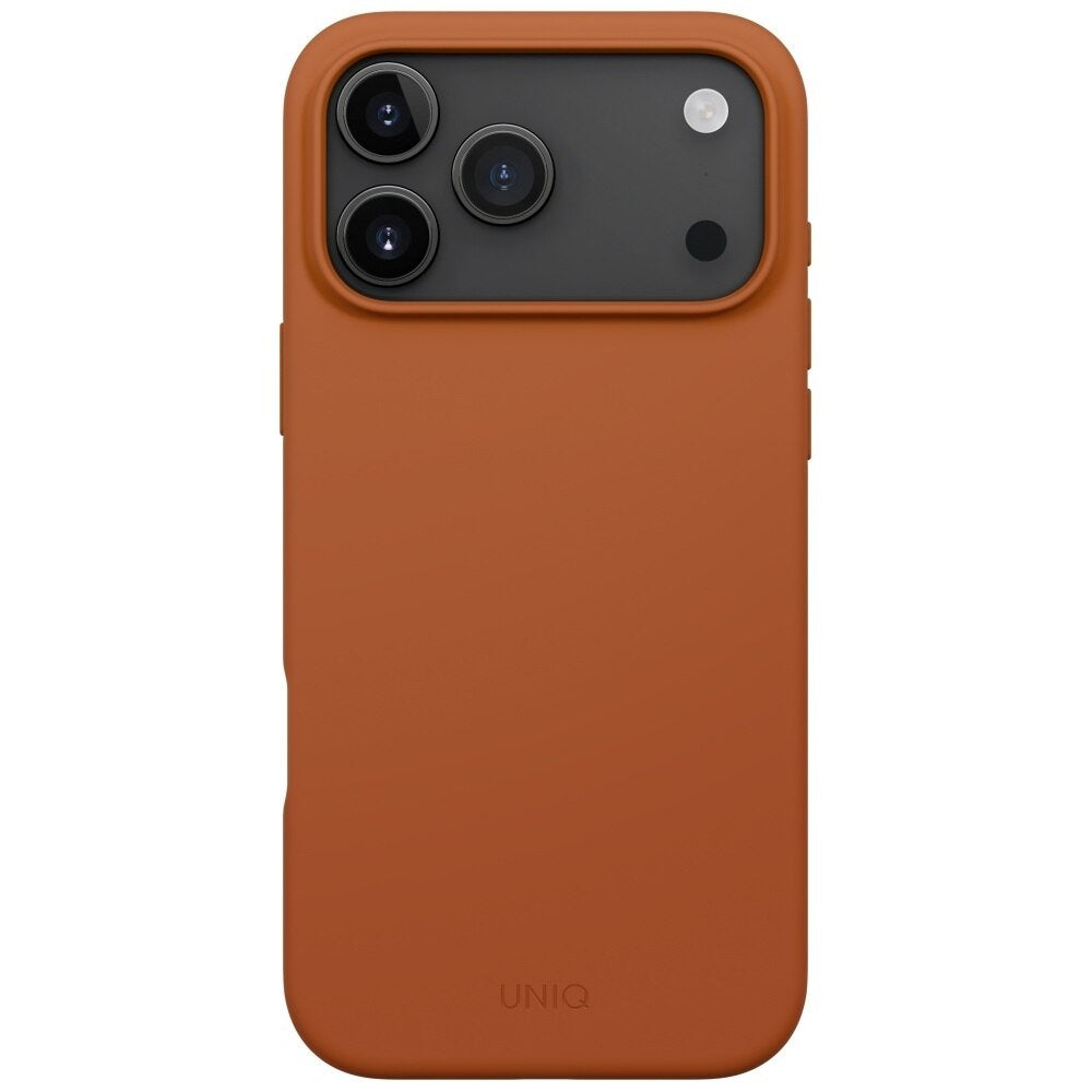 Калъф MagSafe за Apple iPhone 17 Pro, UNIQ, Lino MagClick, Тъмно оранжев