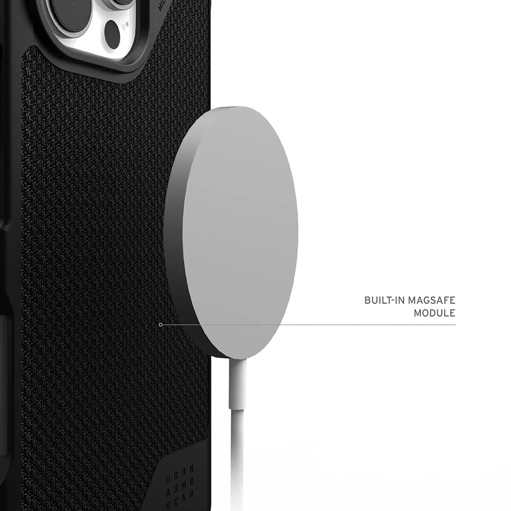 Калъф MagSafe за Apple iPhone 17 Pro, Urban Armor Gear, Metropolis LT Kevlar, Черен