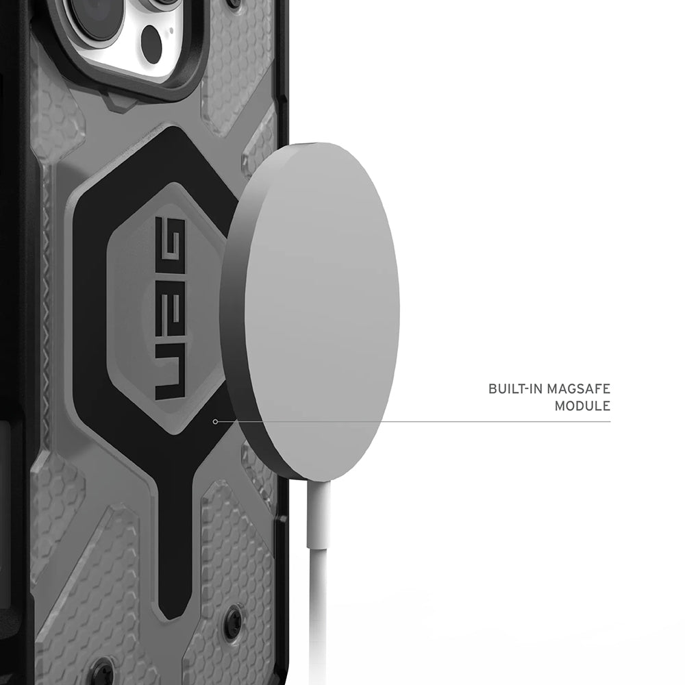 Калъф MagSafe за Apple iPhone 17 Pro, Urban Armor Gear, Pathfinder Clear, Сив