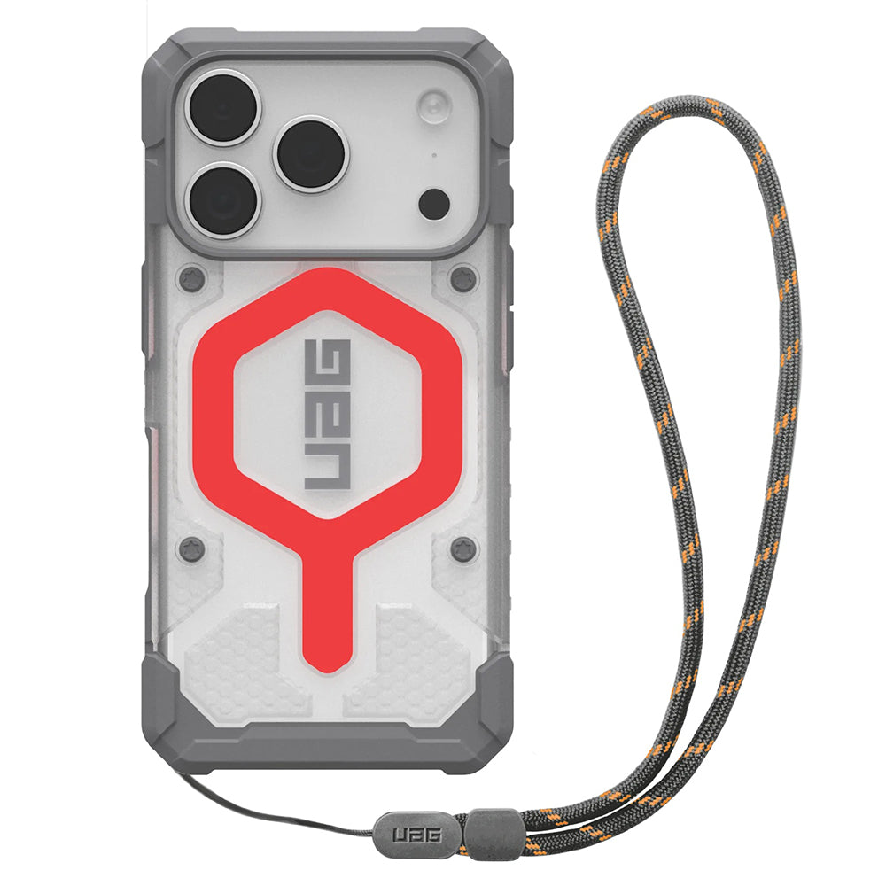 Калъф MagSafe за Apple iPhone 17 Pro, Urban Armor Gear, Pathfinder Clear с връзка, Розов