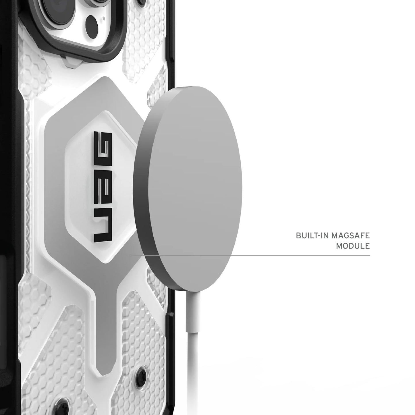 Калъф MagSafe за Apple iPhone 17 Pro, Urban Armor Gear, Pathfinder Clear, Прозрачен