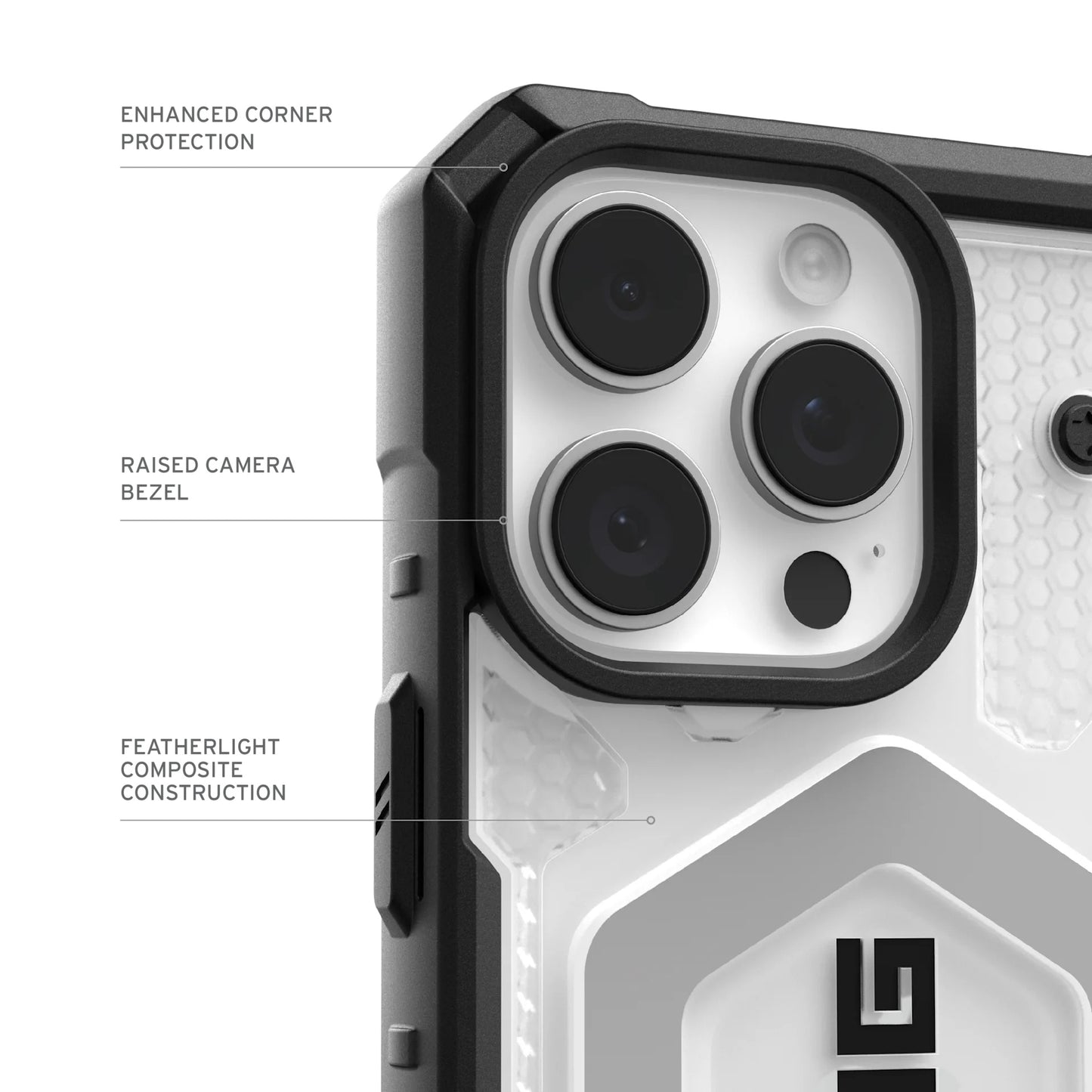 Калъф MagSafe за Apple iPhone 17 Pro, Urban Armor Gear, Pathfinder Clear, Прозрачен
