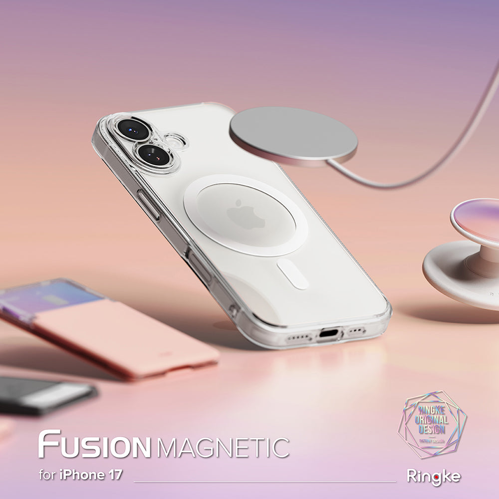 Калъф MagSafe за Apple iPhone 17, Ringke, Fusion, Матов Прозрачен