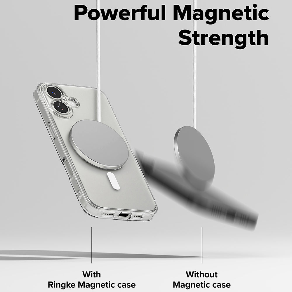 Калъф MagSafe за Apple iPhone 17, Ringke, Fusion, Матов Прозрачен