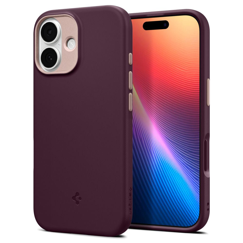 Калъф MagSafe за Apple iPhone 17, Spigen, Caseology Nano Pop, Вишнево ACS10365