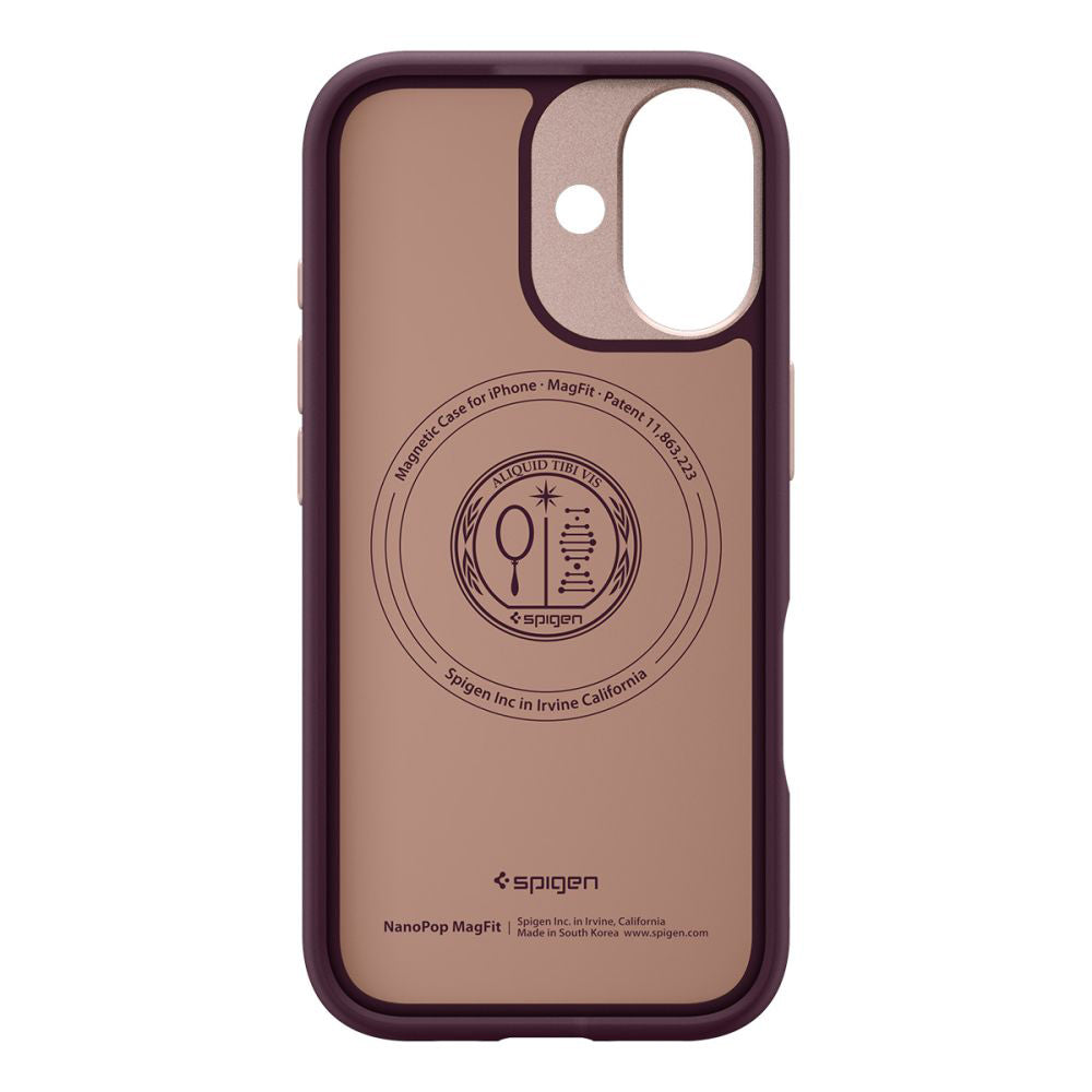 Калъф MagSafe за Apple iPhone 17, Spigen, Caseology Nano Pop, Вишнево ACS10365
