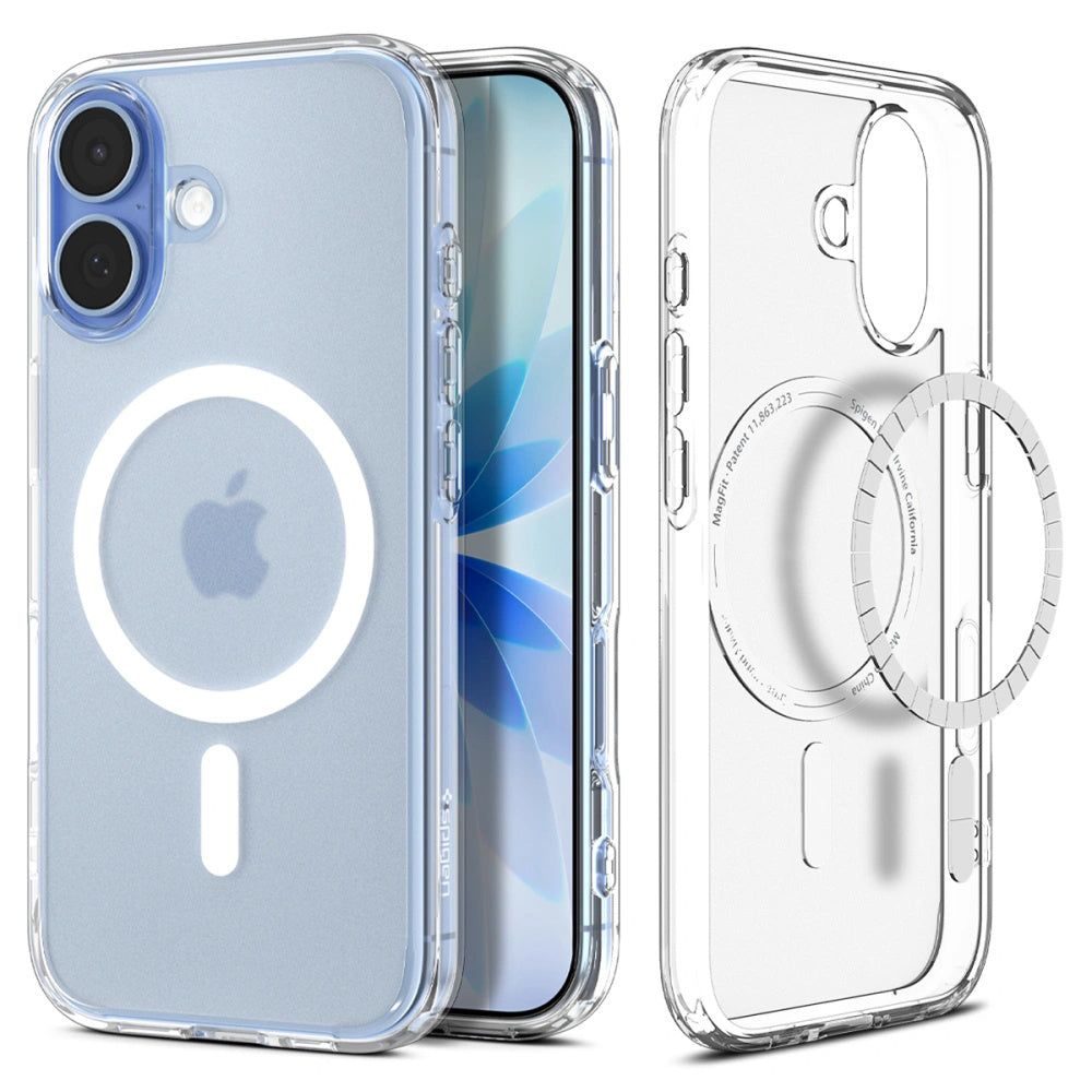 Калъф MagSafe за Apple iPhone 17, Spigen, Ultra Hybrid, Сатенено Бял
