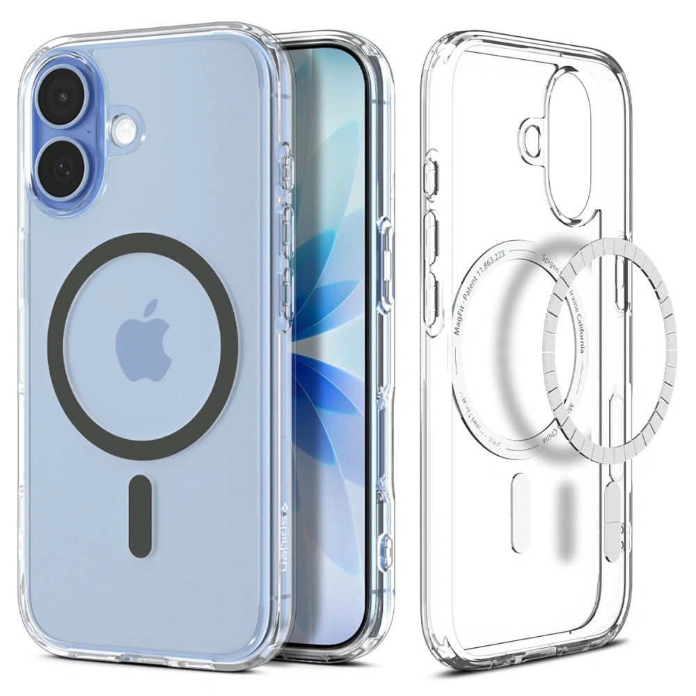 Калъф MagSafe за Apple iPhone 17, Spigen, Ultra Hybrid, Сив ACS10381