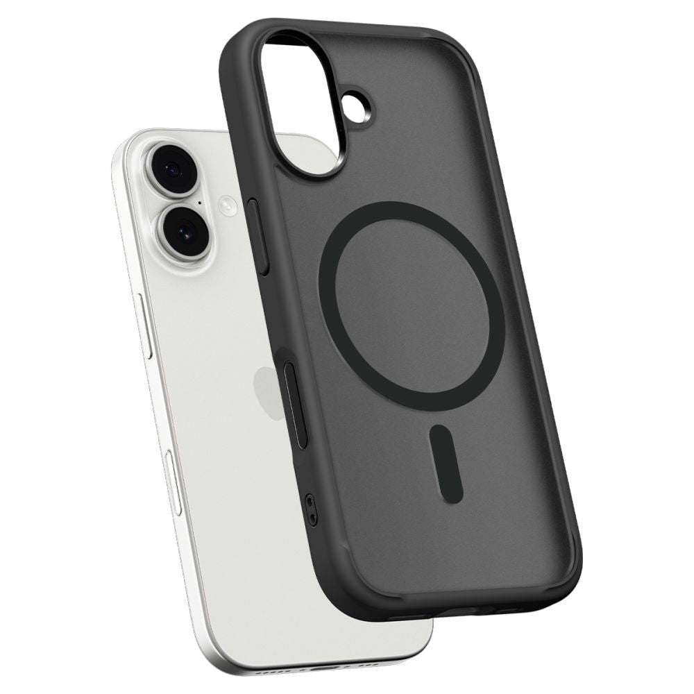 Калъф MagSafe за Apple iPhone 17, Spigen, Ultra Hybrid, Сатенено черен ACS10383
