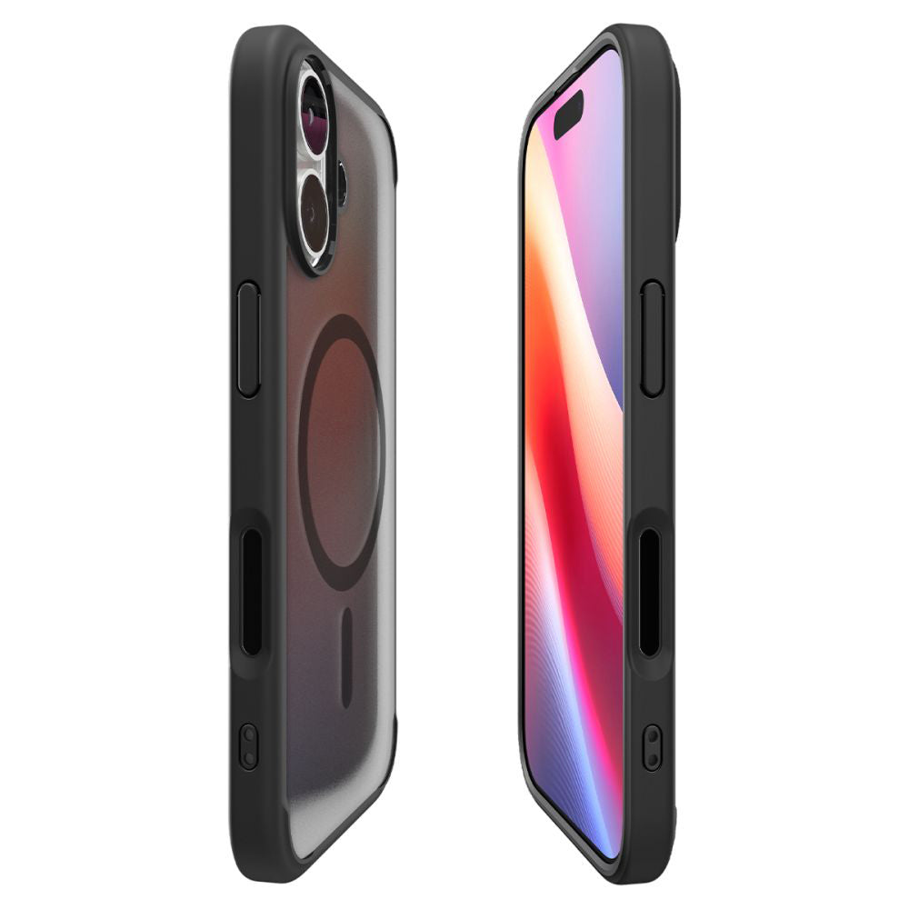 Калъф MagSafe за Apple iPhone 17, Spigen, Ultra Hybrid, Сатенено черен ACS10383