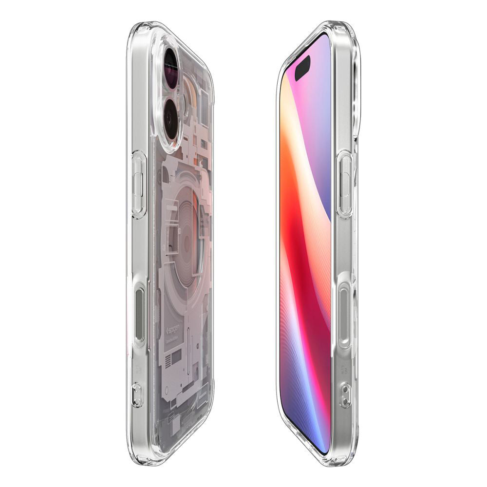 Калъф MagSafe за Apple iPhone 17, Spigen, Ultra Hybrid Zero One, Бял ACS10385