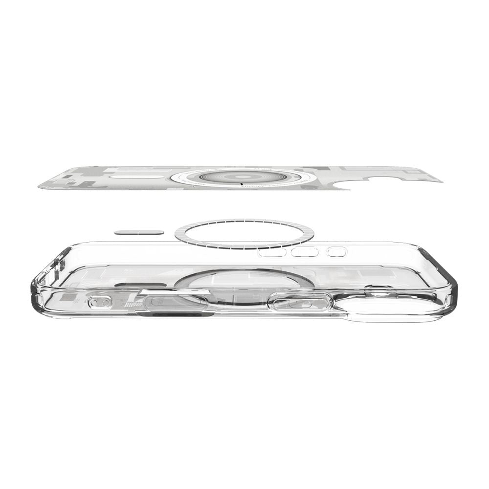 Калъф MagSafe за Apple iPhone 17, Spigen, Ultra Hybrid Zero One, Бял ACS10385