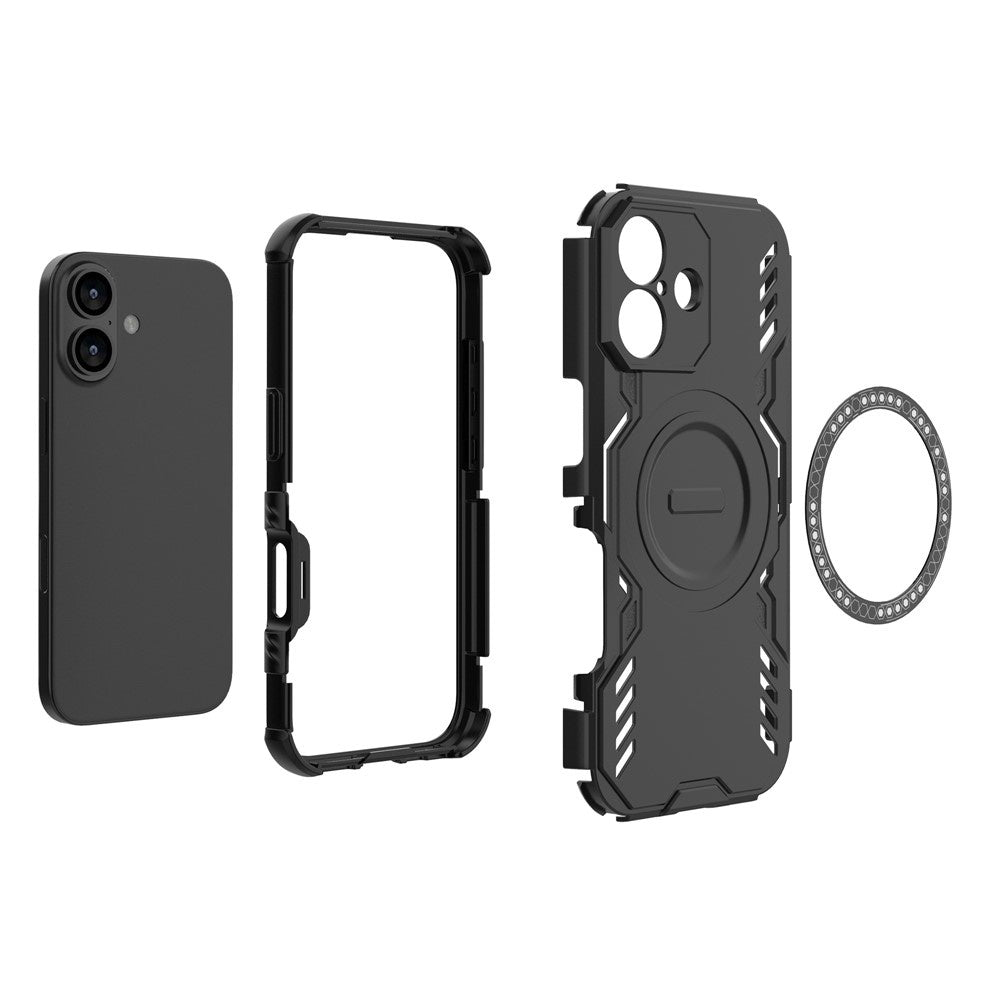 Калъф MagSafe за Apple iPhone 17, Techsuit, ArmorMag, Черен