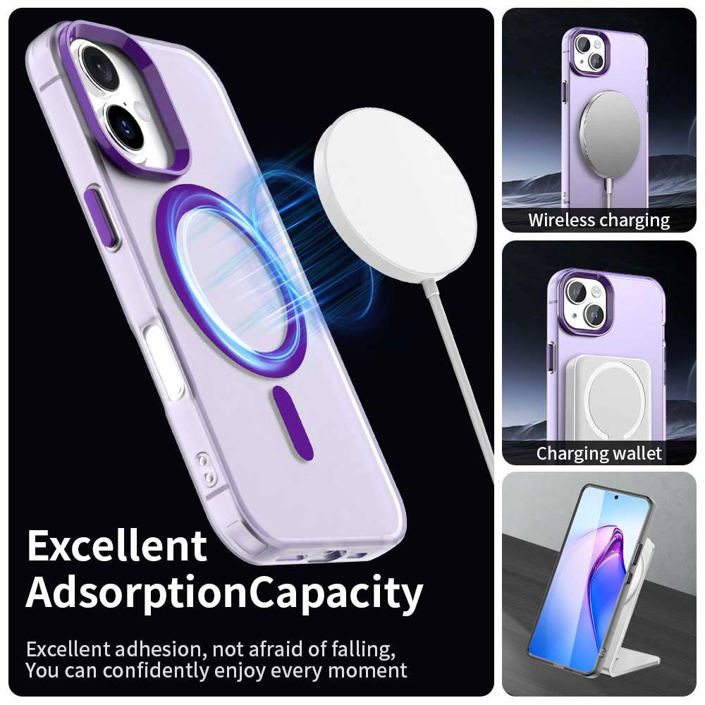 Калъф MagSafe за Apple iPhone 17, Techsuit, CandyCase, Лилав