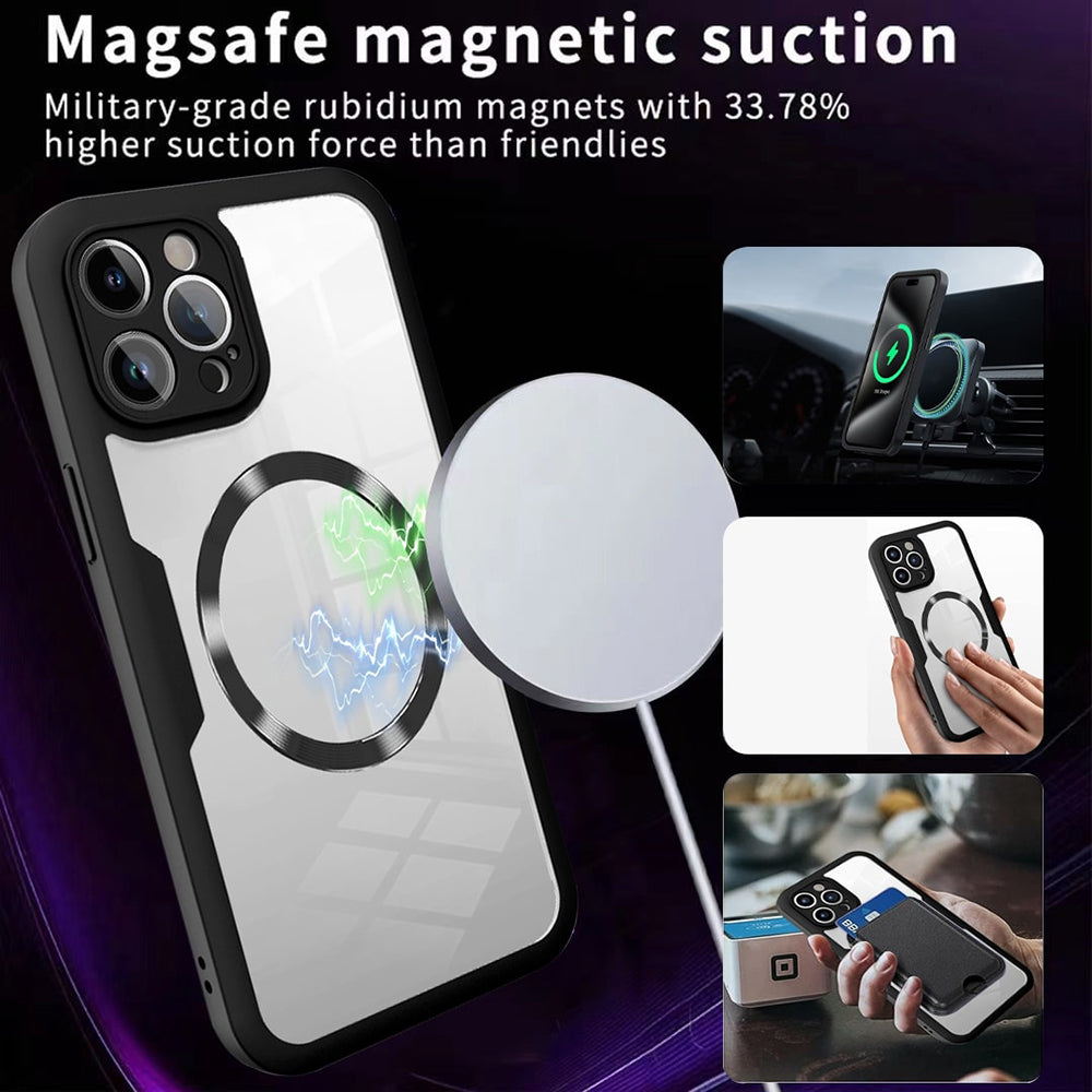 MagSafe Case for Apple iPhone 17, Techsuit, ColorVerse 360, Black
