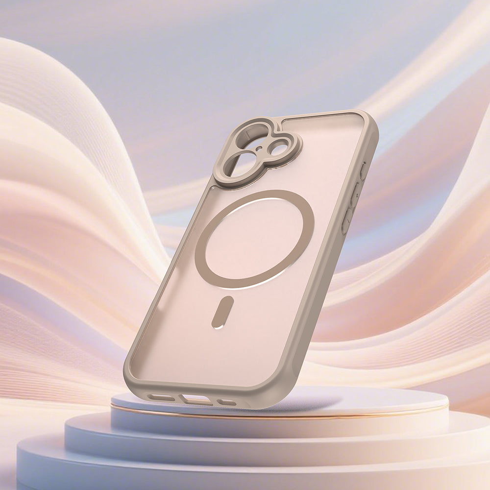 Калъф MagSafe за Apple iPhone 17, Techsuit, HaloFrost II, Златист