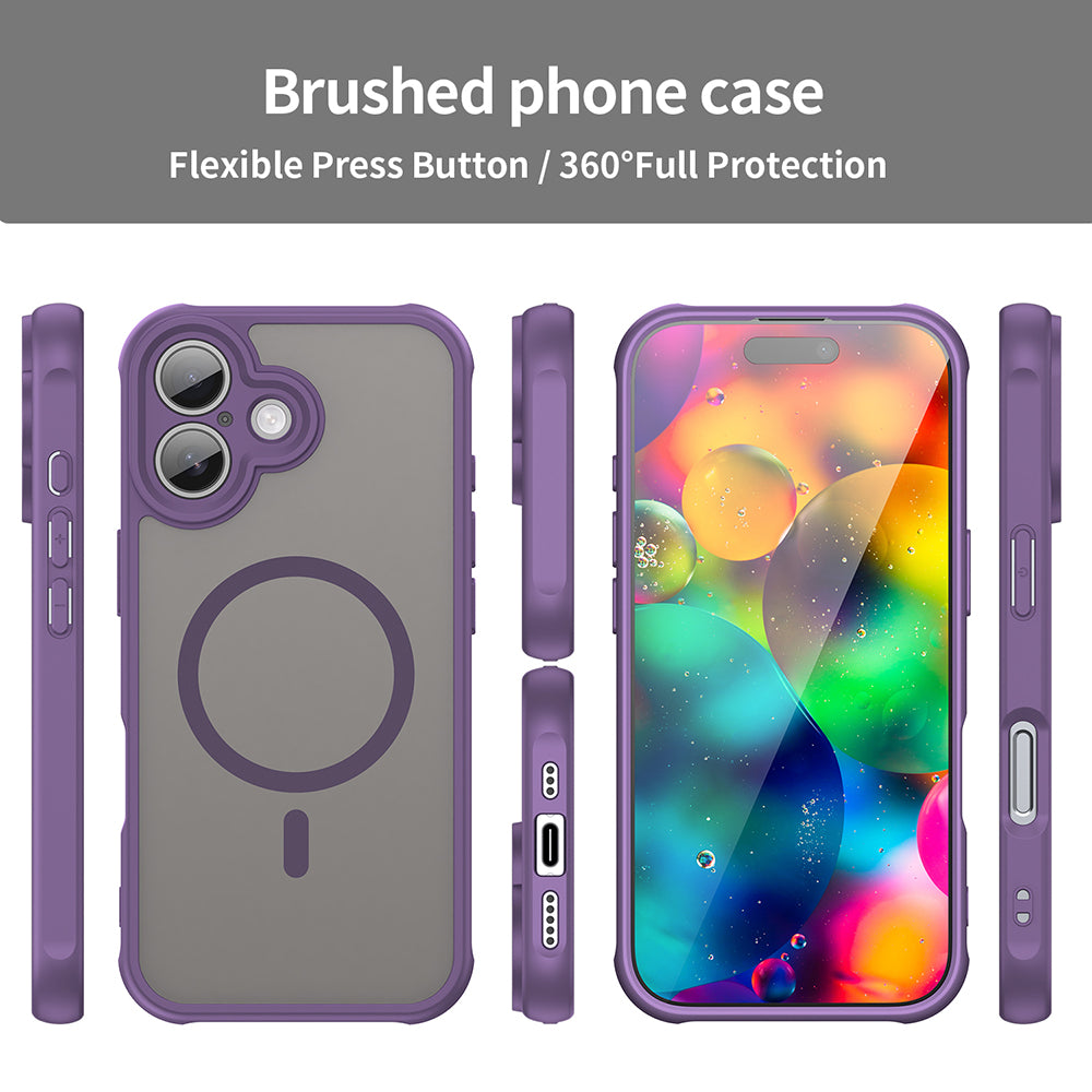 Калъф MagSafe за Apple iPhone 17, Techsuit, HaloFrost II, Лилав