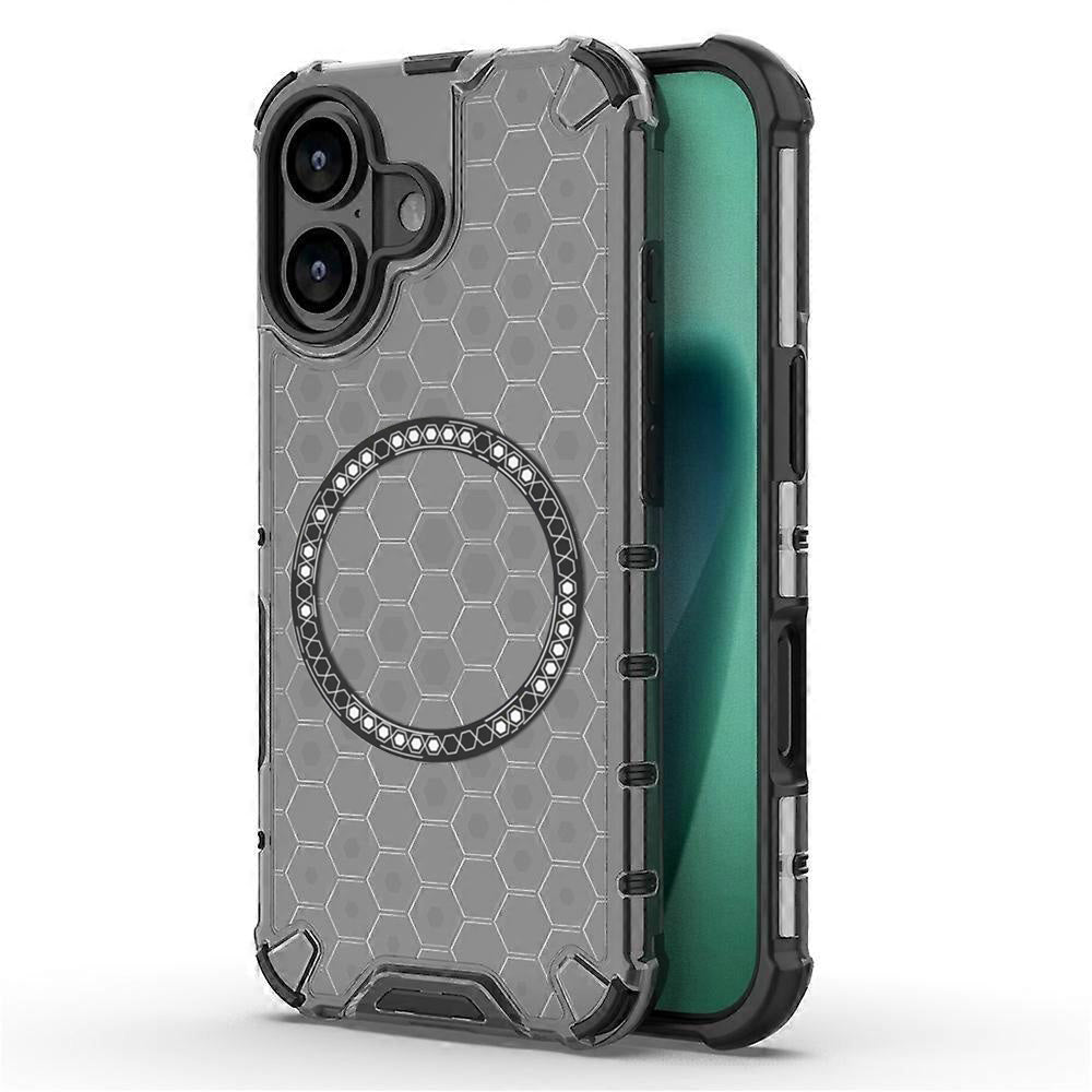 Калъф MagSafe за Apple iPhone 17, Techsuit, HoneyComb Shield, Черен