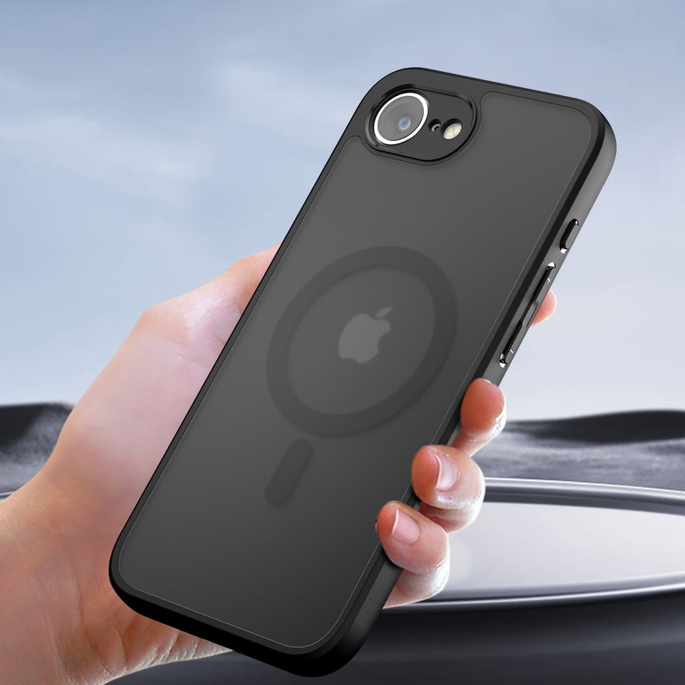 Калъф MagSafe за Apple iPhone 17, Techsuit, PureFrost, Черен