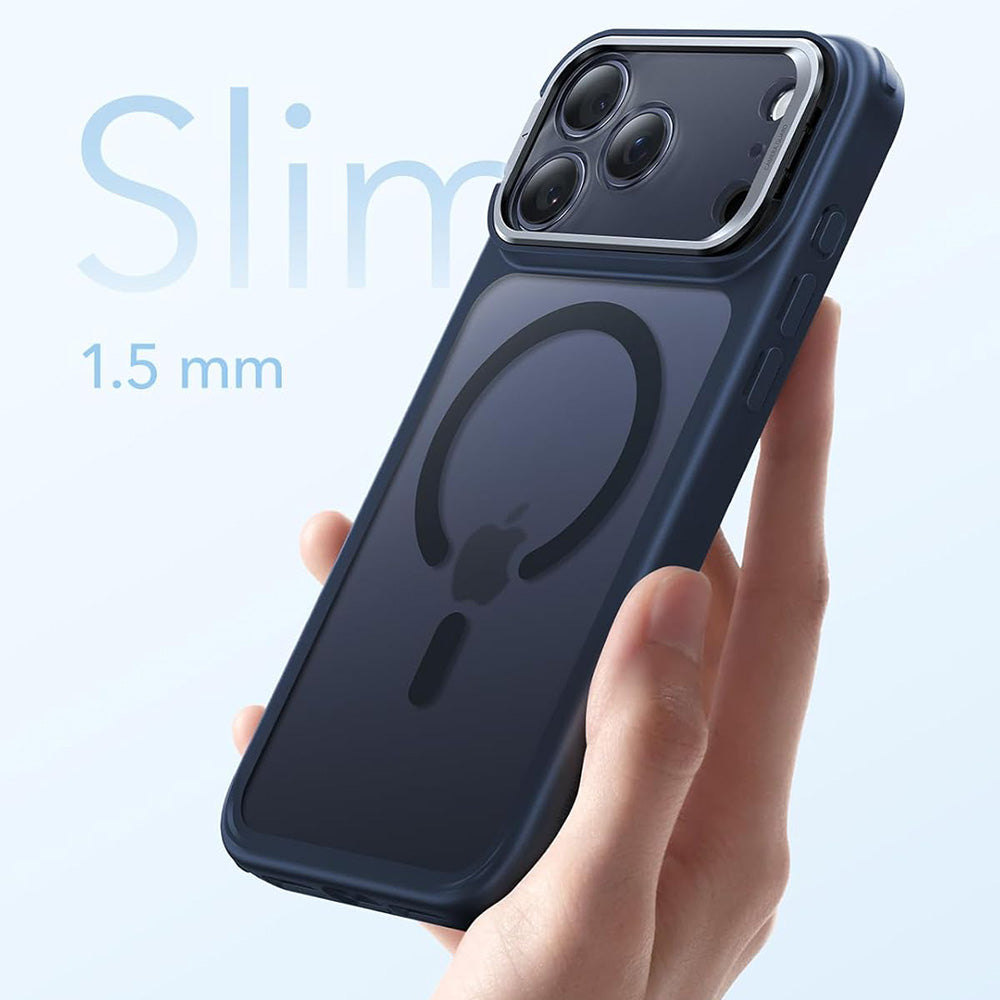 Калъф MagSafe за Apple iPhone 18 Pro / 17 Pro, ESR, Classic Hybrid Kickstand, Сатенено син