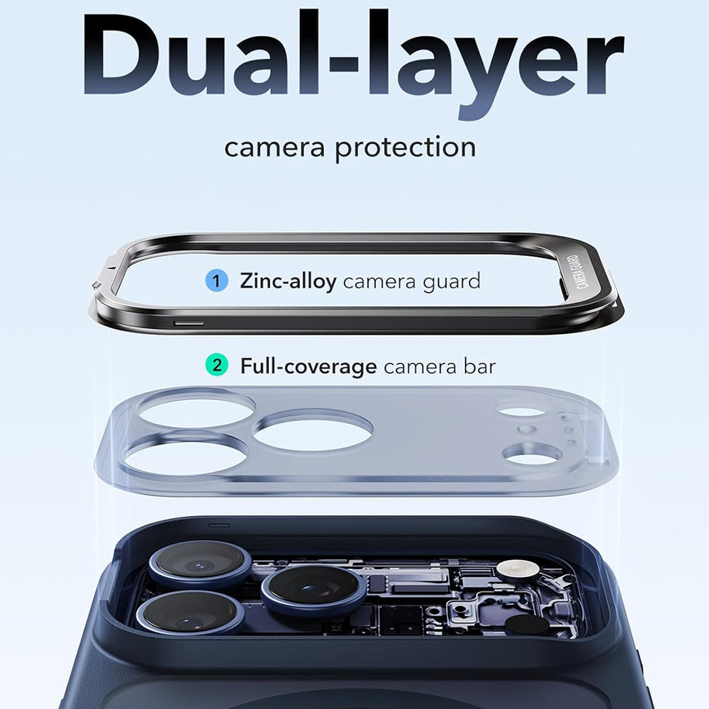 Калъф MagSafe за Apple iPhone 18 Pro / 17 Pro, ESR, Classic Hybrid Kickstand, Сатенено син