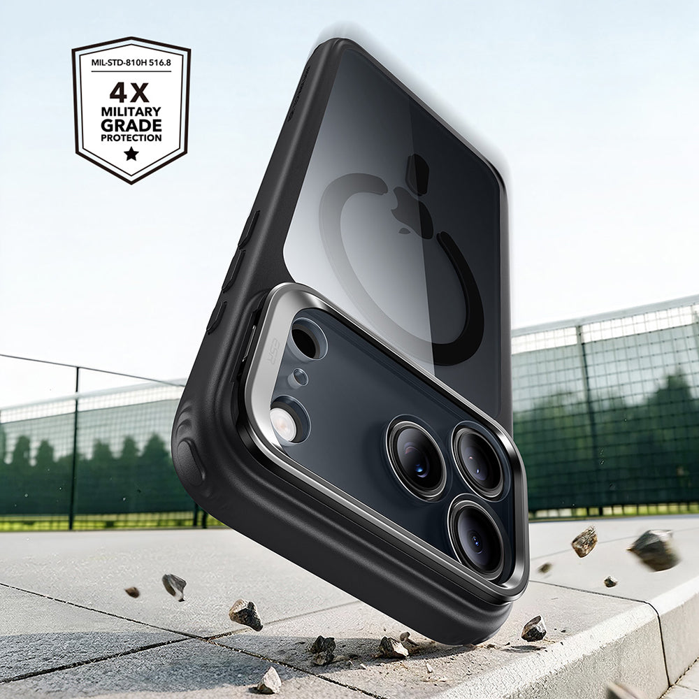 Калъф MagSafe за Apple iPhone 18 Pro / 17 Pro, ESR, Classic Hybrid Kickstand, Черен прозрачен