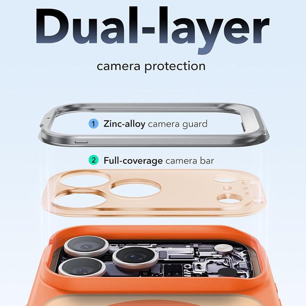 Калъф MagSafe за Apple iPhone 18 Pro / 17 Pro, ESR, Classic Hybrid Kickstand, Оранжев сатен