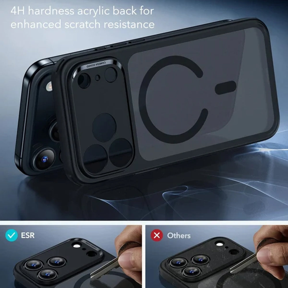 Калъф MagSafe за Apple iPhone 18 Pro / 17 Pro, ESR, Classic Hybrid, Черен сатен