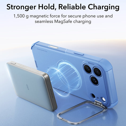 Калъф MagSafe за Apple iPhone 18 Pro / 17 Pro, ESR, Cyber Armor Kickstand, Син