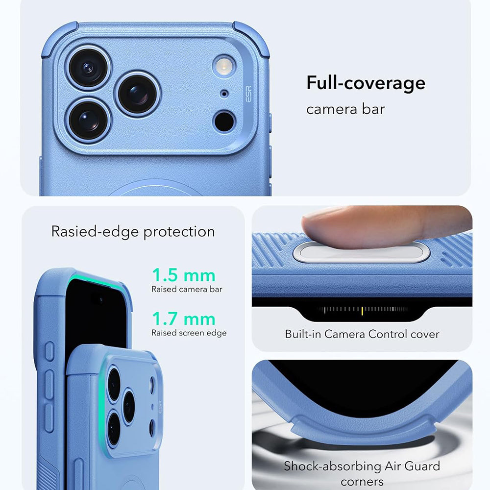 Калъф MagSafe за Apple iPhone 18 Pro / 17 Pro, ESR, Cyber, Bleu