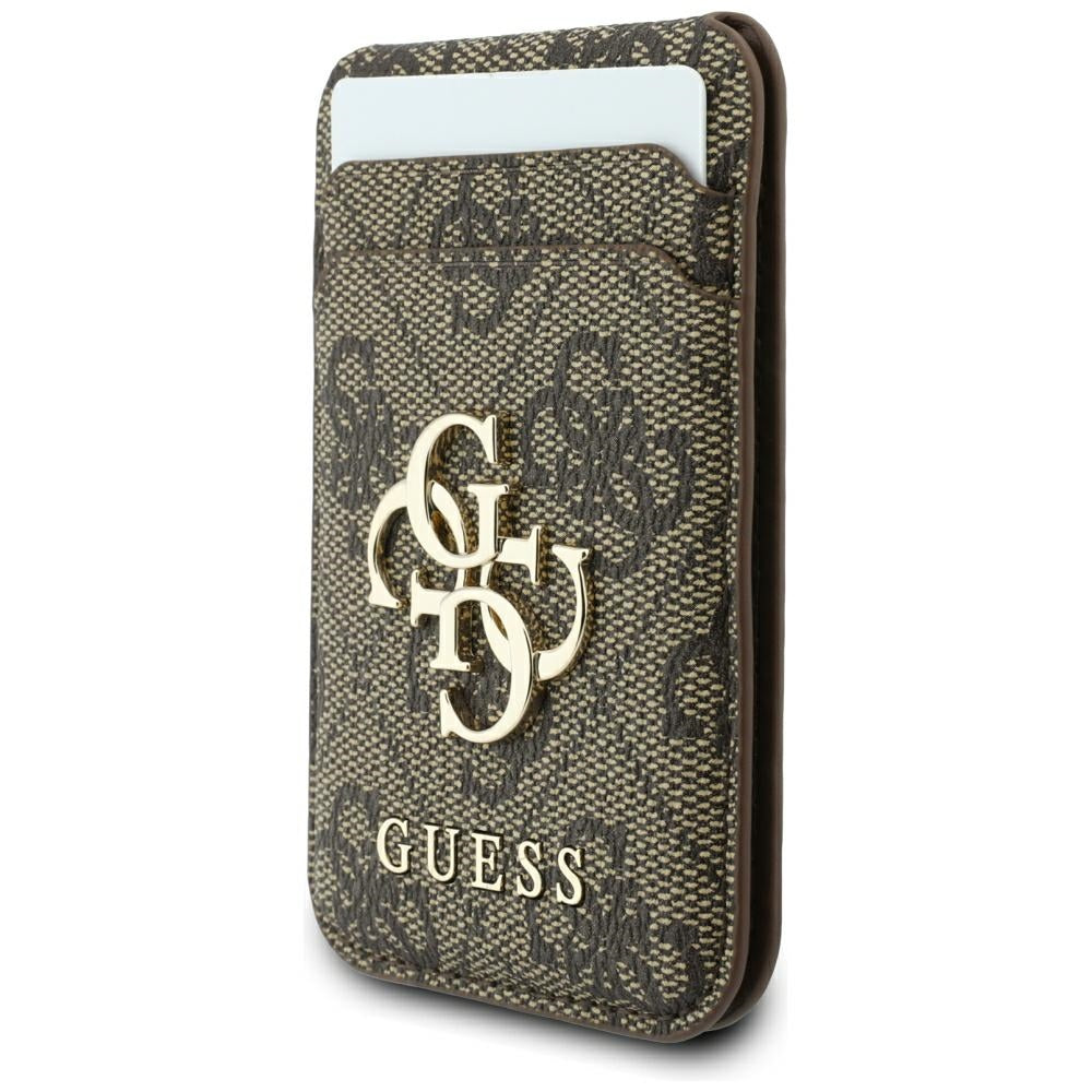 Калъф MagSafe за Apple iPhone 18 Pro / 17 Pro, Guess, 4G Cardslot, кафяво