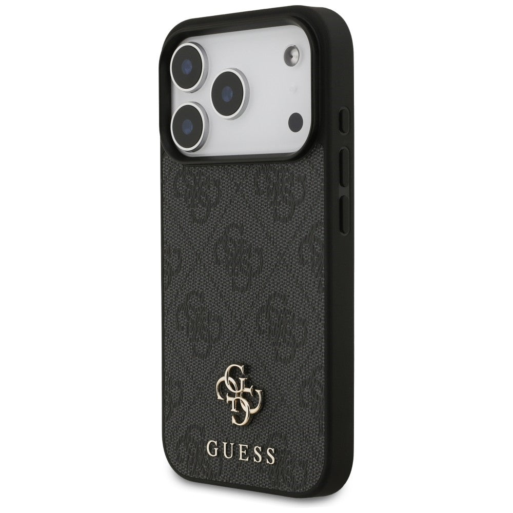 Калъф MagSafe за Apple iPhone 18 Pro / 17 Pro, Guess, 4G Small and Classic Logo, Черен
