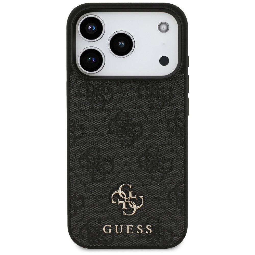 Калъф MagSafe за Apple iPhone 18 Pro / 17 Pro, Guess, 4G Small and Classic Logo, Черен