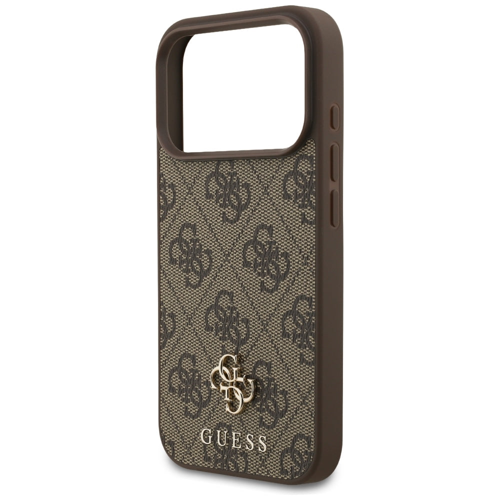 Калъф MagSafe за Apple iPhone 18 Pro / 17 Pro, Guess, 4G Small and Classic, Кафяв