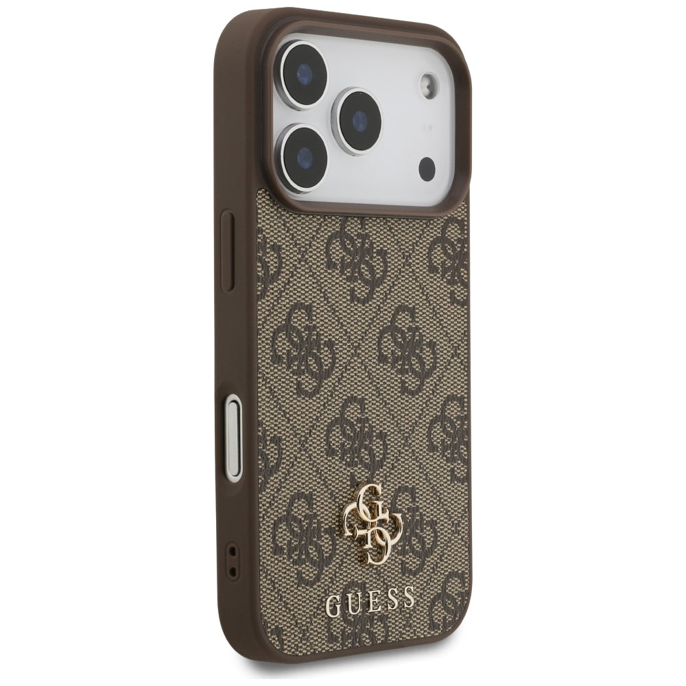 Калъф MagSafe за Apple iPhone 18 Pro / 17 Pro, Guess, 4G Small and Classic, Кафяв