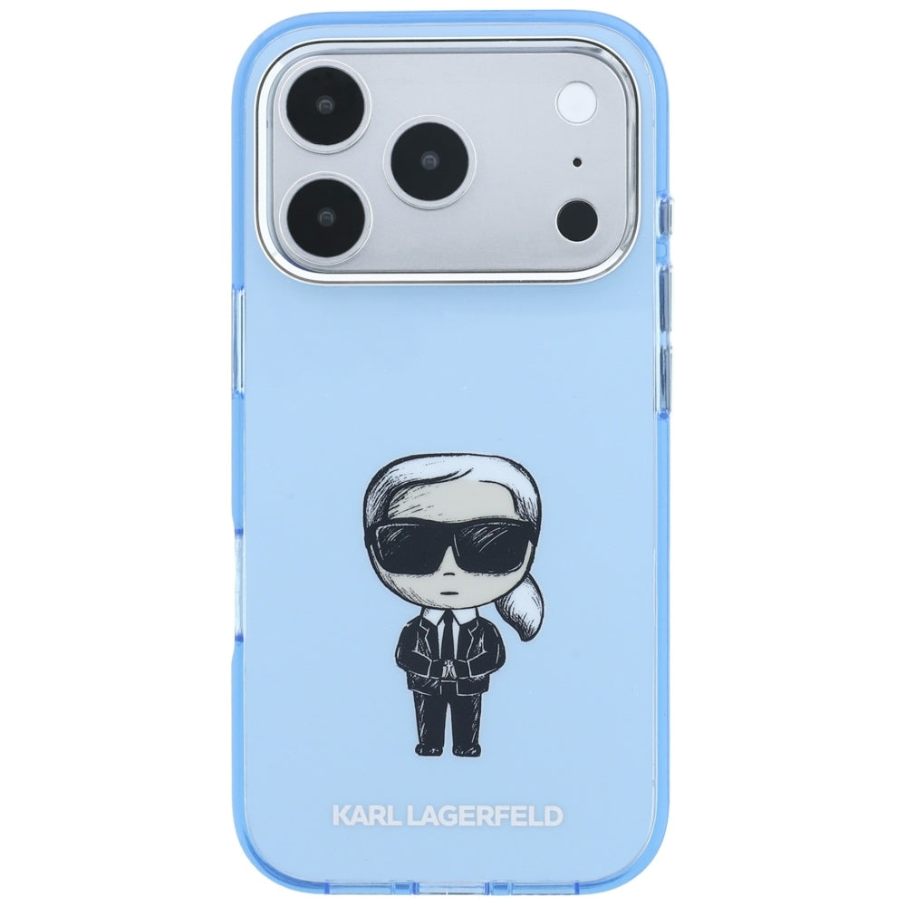 Калъф MagSafe за Apple iPhone 18 Pro / 17 Pro, Karl Lagerfeld, HC IML Ikonik Sketch Print, Син