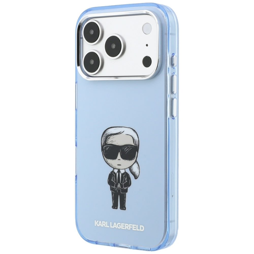 Калъф MagSafe за Apple iPhone 18 Pro / 17 Pro, Karl Lagerfeld, HC IML Ikonik Sketch Print, Син