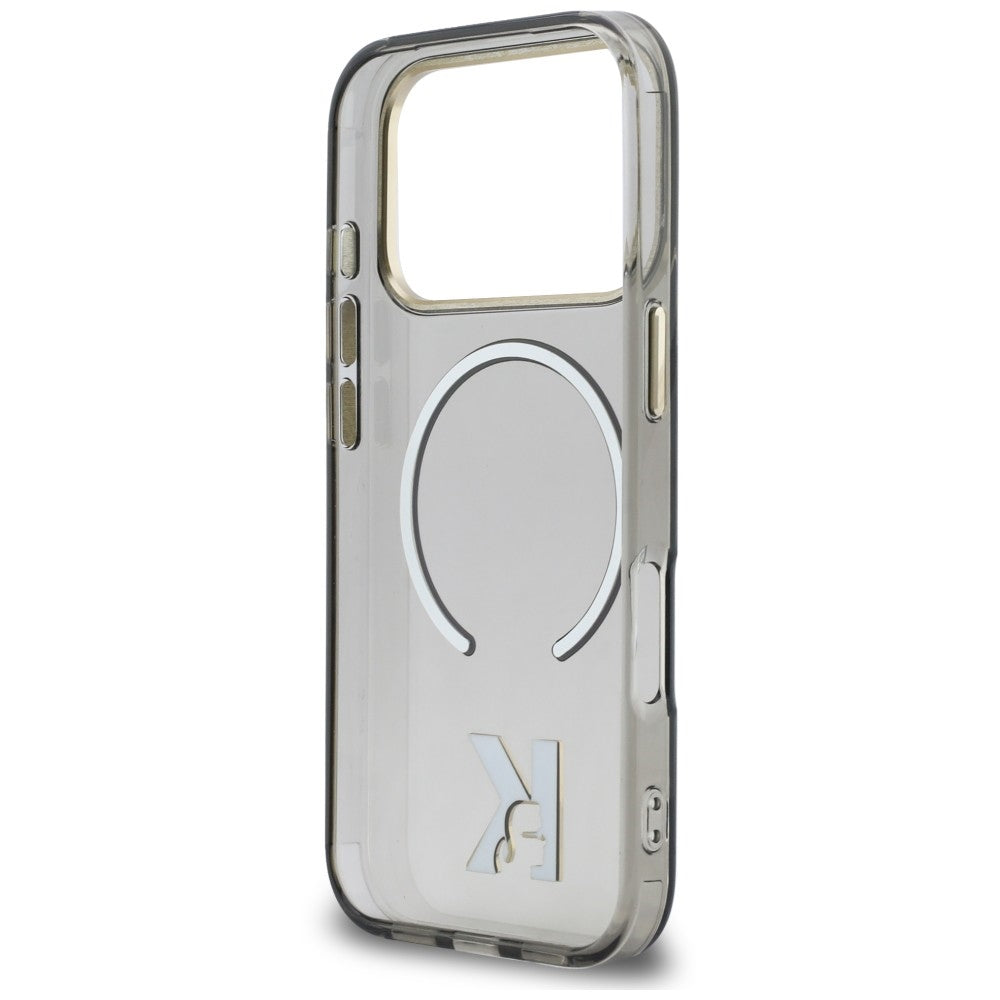 Калъф MagSafe за Apple iPhone 18 Pro / 17 Pro, Karl Lagerfeld, IML Karl Head Logo, черен