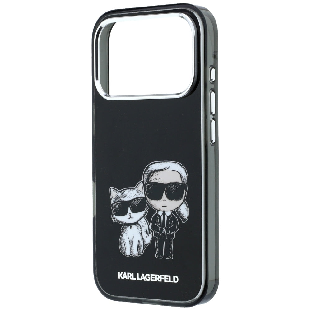 Калъф MagSafe за Apple iPhone 18 Pro / 17 Pro, Karl Lagerfeld, IML KC Bodies Sketch Print, Черен