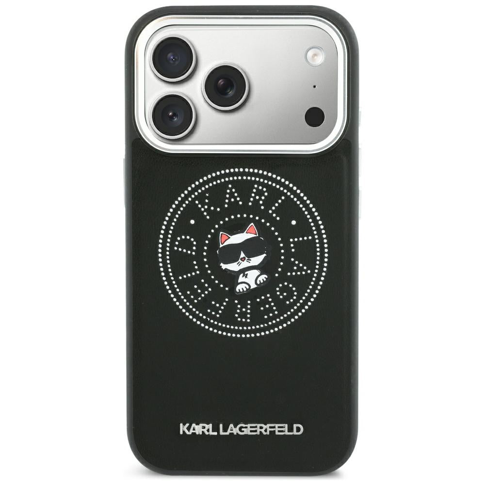 MagSafe Case for Apple iPhone 18 Pro / 17 Pro, Karl Lagerfeld, Point and Choupette Sketch, Black