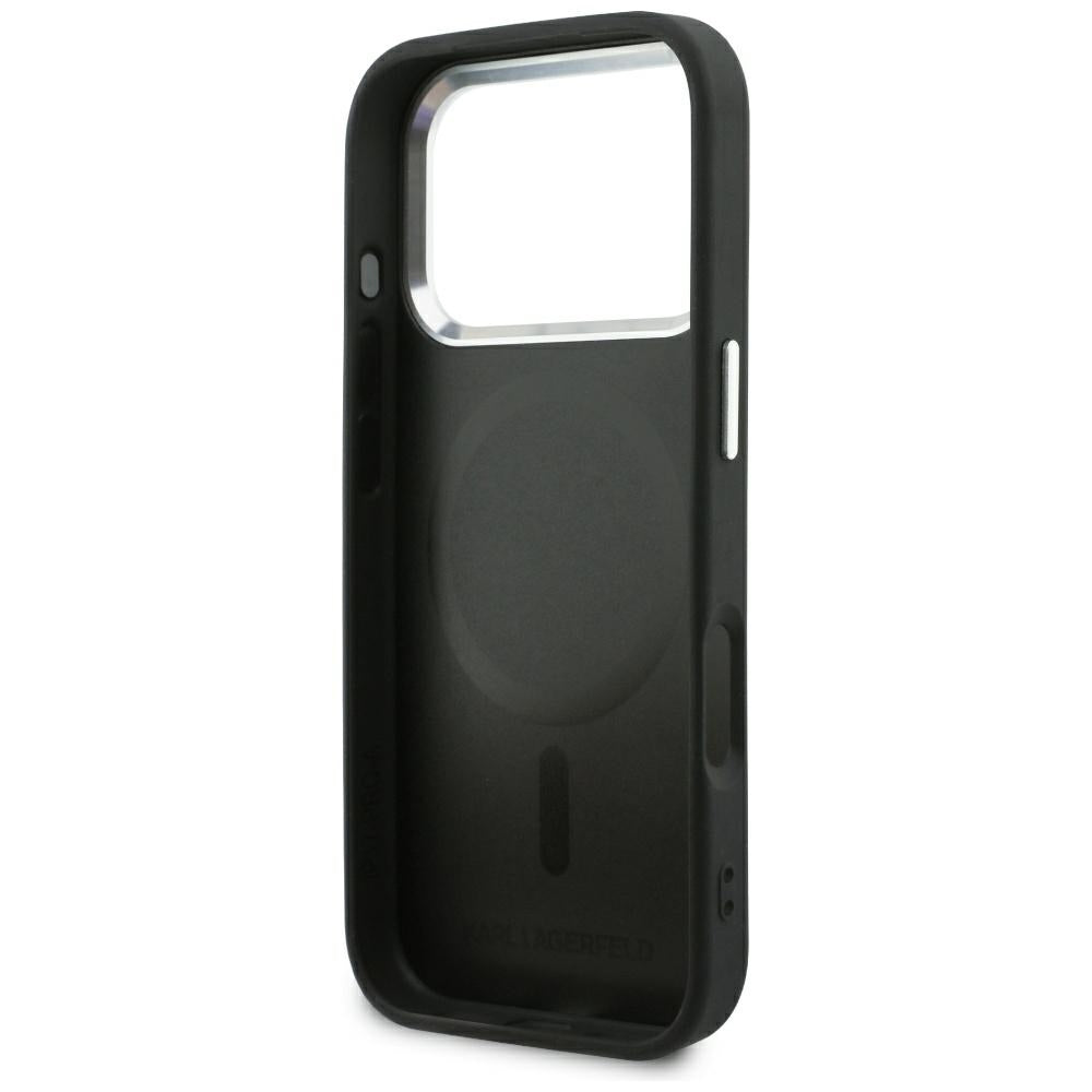 MagSafe Case for Apple iPhone 18 Pro / 17 Pro, Karl Lagerfeld, Point and Choupette Sketch, Black