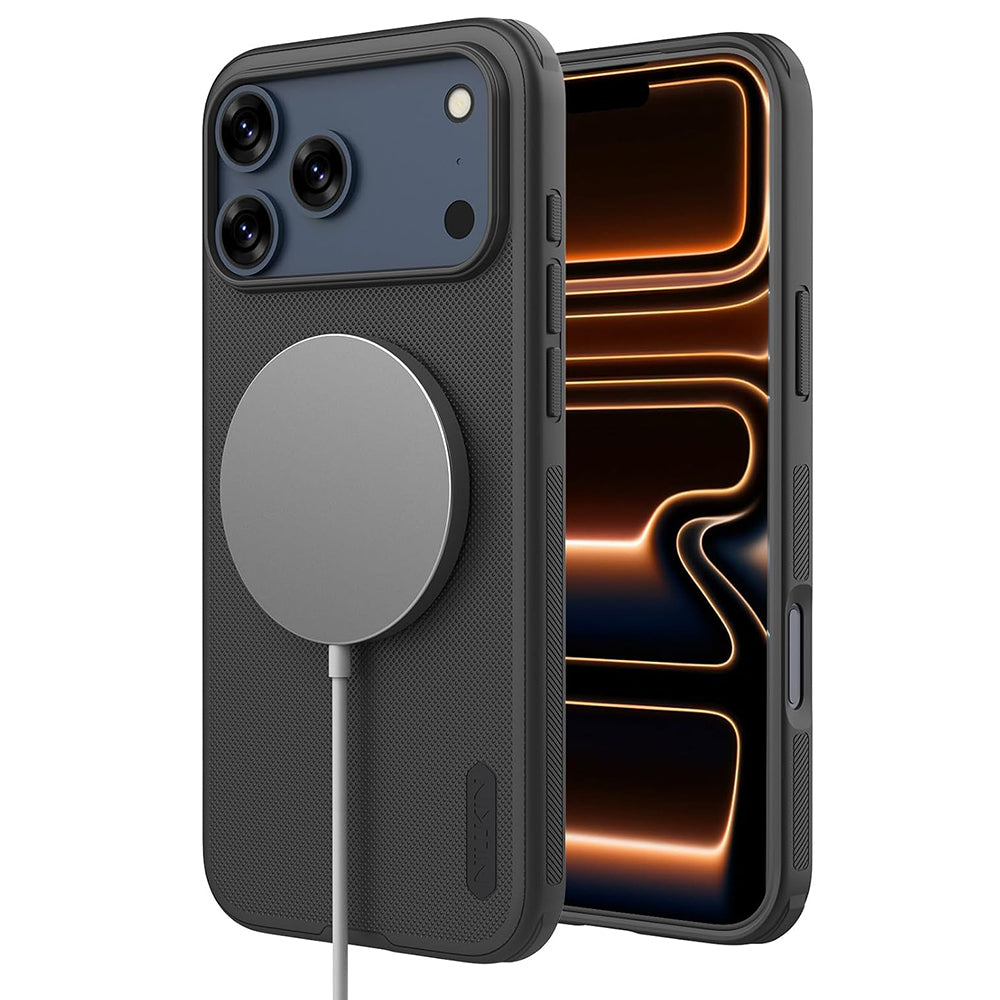 Калъф MagSafe за Apple iPhone 18 Pro / 17 Pro, Nillkin, Super Shield Pro, Черен сатен