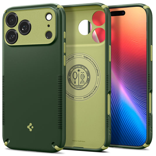 Калъф MagSafe за Apple iPhone 18 Pro / 17 Pro, Spigen, Caseology Nano Pop Hybrid, Зелен ACS12176