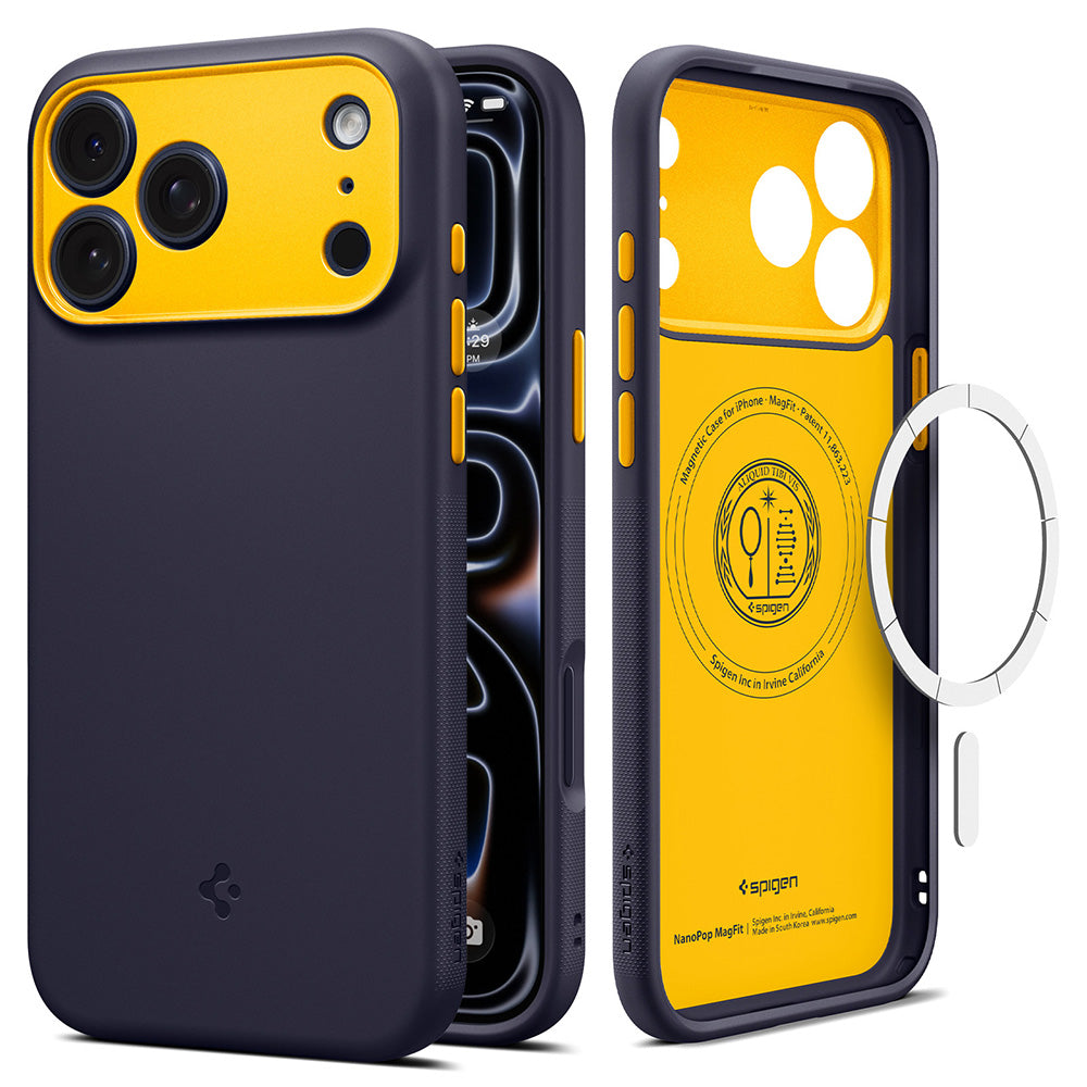 Калъф MagSafe за Apple iPhone 18 Pro / 17 Pro, Spigen, Caseology Nano Pop, Лилав ACS12178