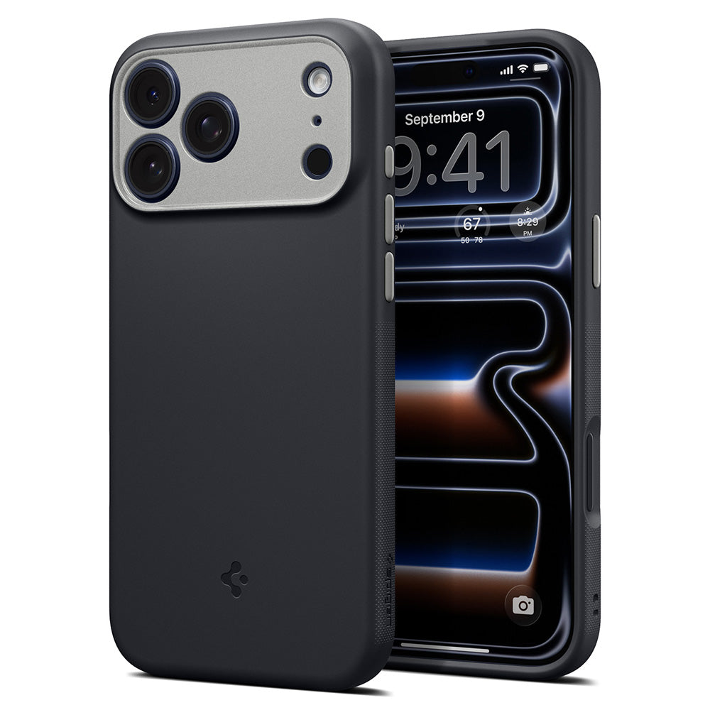 Калъф MagSafe за Apple iPhone 18 Pro / 17 Pro, Spigen, Caseology Nano Pop, Черен ACS12177