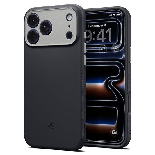 Калъф MagSafe за Apple iPhone 18 Pro / 17 Pro, Spigen, Caseology Nano Pop, Черен ACS12177