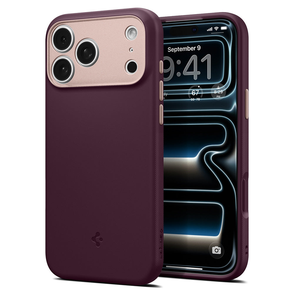 Калъф MagSafe за Apple iPhone 18 Pro / 17 Pro, Spigen, Caseology Nano Pop, Бордо ACS12179